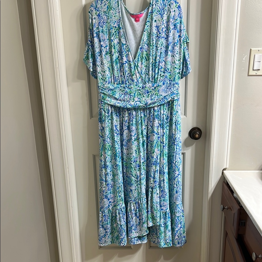 Juliet Ruffle Midi Dress